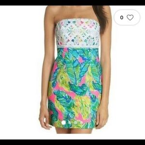 Lilly Pulitzer strapless dress